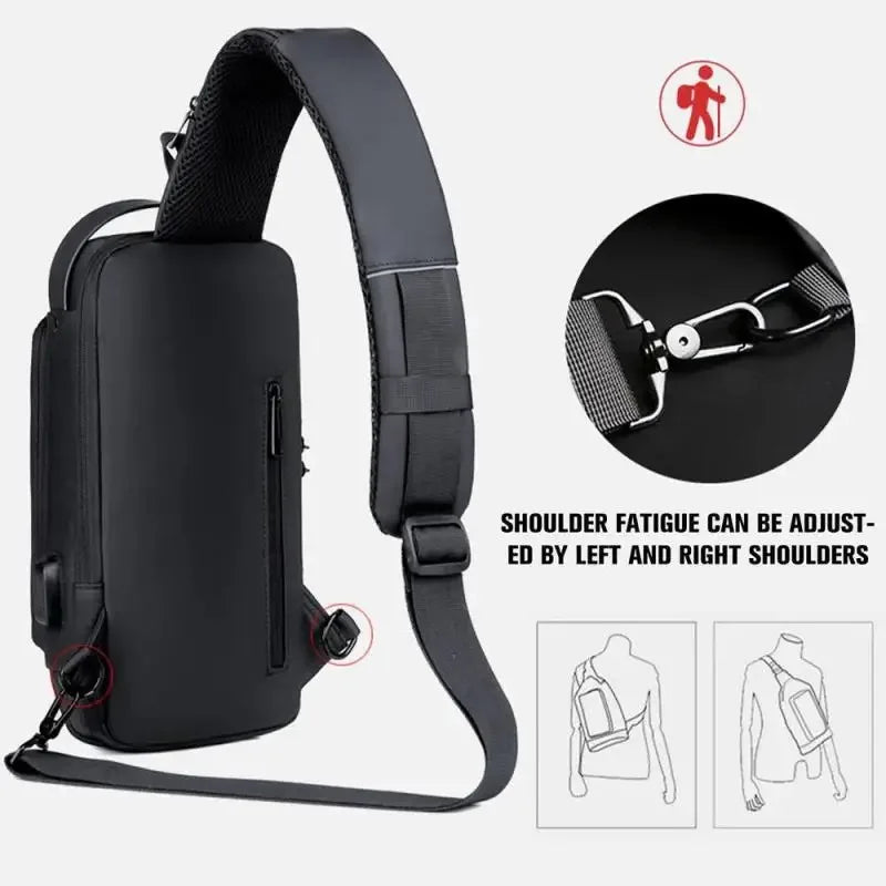 Secure Men's Chest Bag