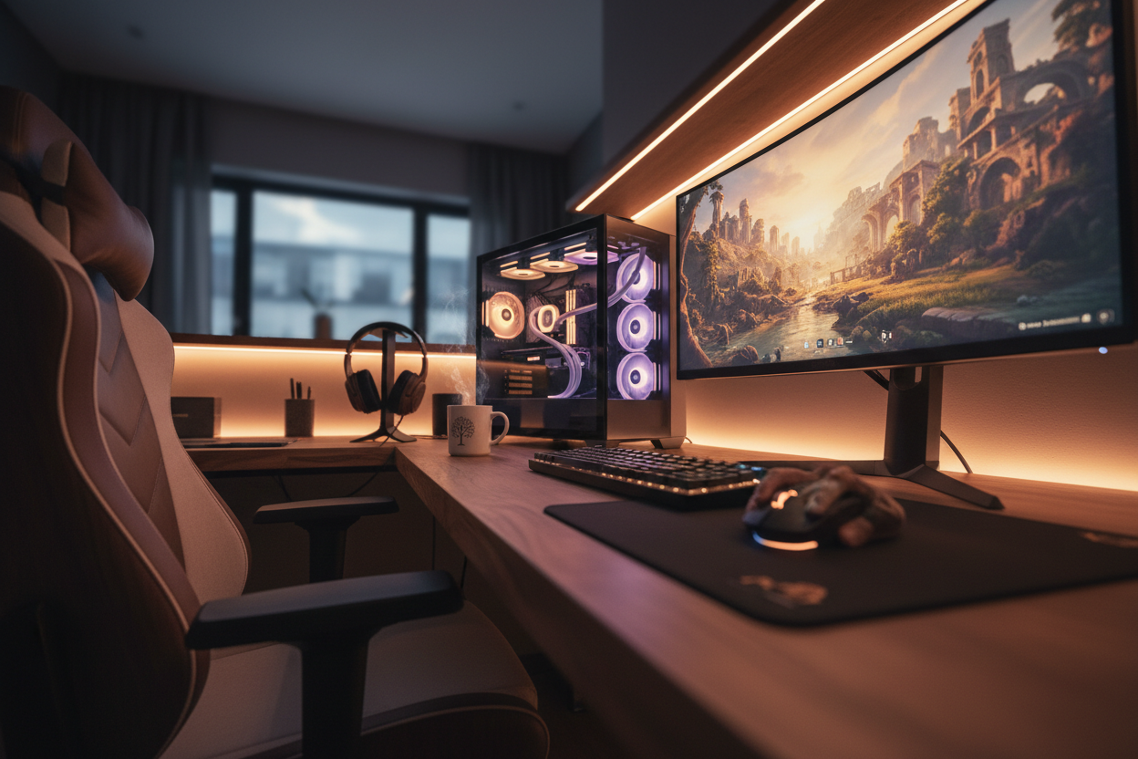 try something more like a gaming scene